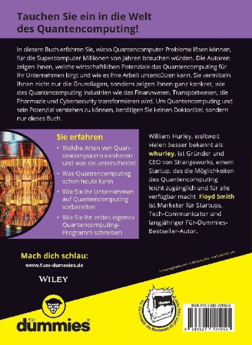 Buchcover und Innenansicht für das Buch: Grundlagen des Quantencomputing für Dummies