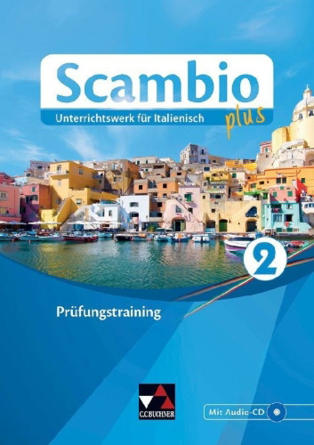 Buchcover und Innenansicht für das Buch: Scambio plus 2 Prüfungstraining