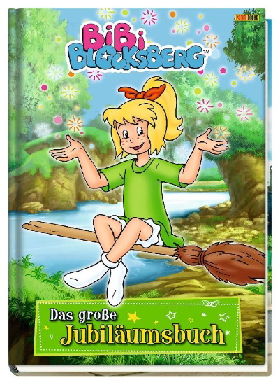 Buchcover und Innenansicht für das Buch: Bibi Blocksberg: Das große Jubiläumsbuch