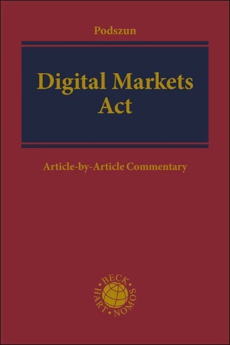 Buchcover und Innenansicht für das Buch: Digital Markets Act