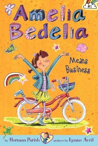 Buchcover und Innenansicht für das Buch: Amelia Bedelia Means Business
