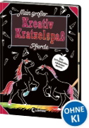 Buchcover und Innenansicht für das Buch: Mein großer Kreativ-Kratzelspaß: Pferde
