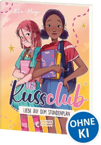 Buchcover und Innenansicht für das Buch: Der Kuss Club (Band 1) - Liebe auf dem Stundenplan