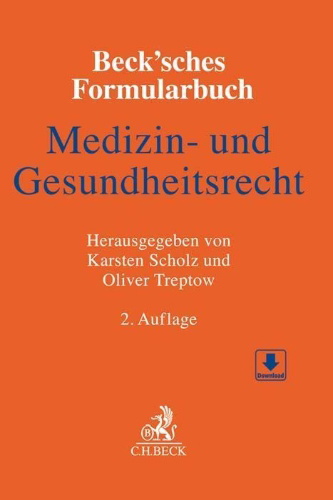 Buchcover und Innenansicht für das Buch: Beck'sches Formularbuch Medizin- und Gesundheitsrecht