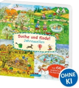 Buchcover und Innenansicht für das Buch: Suche und finde! Jahreszeiten
