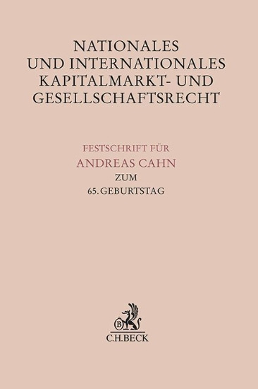 Buchcover und Innenansicht für das Buch: Nationales und Internationales Kapitalmarkt- und Gesellschaftsrecht 