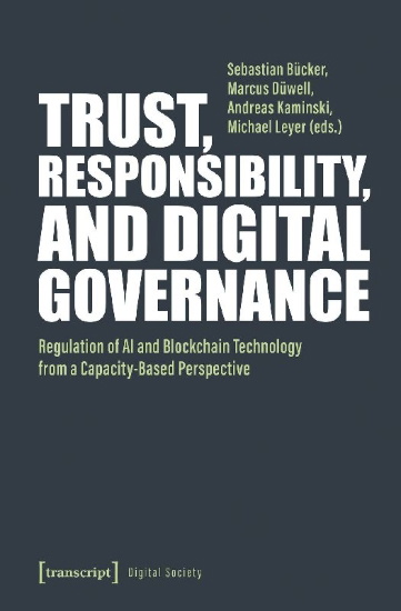 Buchcover und Innenansicht für das Buch: Trust, Responsibility, and Digital Governance