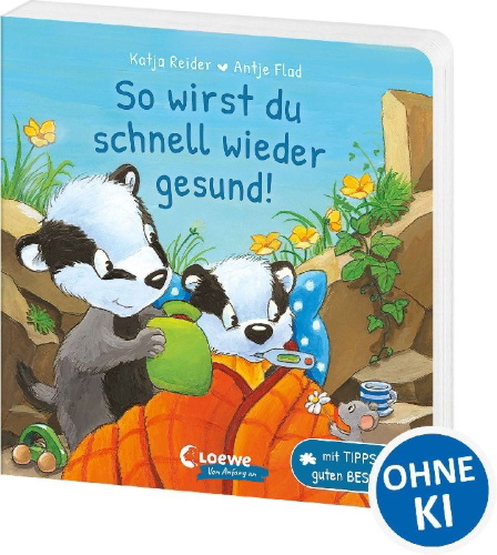 Buchcover und Innenansicht für das Buch: So wirst du schnell wieder gesund!