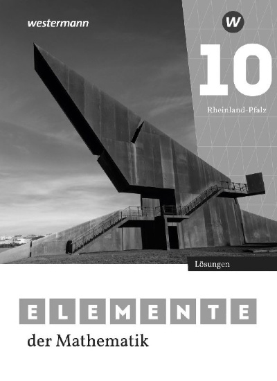 Buchcover und Innenansicht für das Buch: Elemente der Mathematik SI 10. Lösungen. Für Rheinland-Pfalz