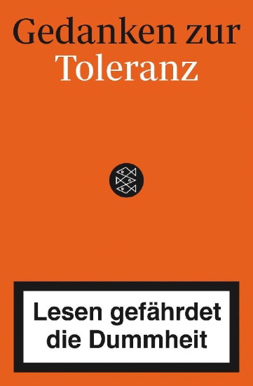 Buchcover und Innenansicht für das Buch: Gedanken zur Toleranz - Lesen gefährdet die Dummheit
