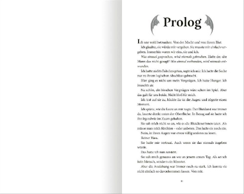 Buchcover und Innenansicht für das Buch: On Wings of Blood