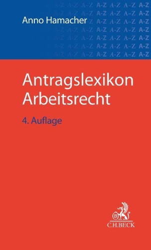 Buchcover und Innenansicht für das Buch: Antragslexikon Arbeitsrecht