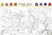 Buchcover und Innenansicht für das Buch: Pokémon: Das verrückte Wimmelmalbuch - Entdecke Paldea!