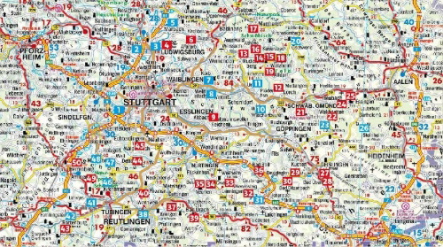 Buchcover und Innenansicht für das Buch: ROTHER Wanderführer Rund um Stuttgart