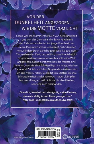 Buchcover und Innenansicht für das Buch: Moth Dark
