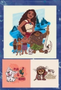Buchcover und Innenansicht für das Buch: Disney Vaiana 2: Zauberhafter Sticker- und Malspaß