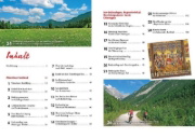 Buchcover und Innenansicht für das Buch: Das Radlbuch Oberbayern