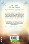 Buchcover und Innenansicht für das Buch: Botschafterin des Friedens