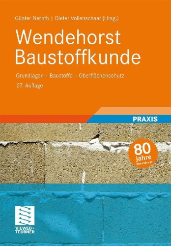 Buchcover und Innenansicht für das Buch: Wendehorst Baustoffkunde