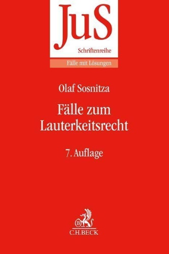 Buchcover und Innenansicht für das Buch: Fälle zum Lauterkeitsrecht