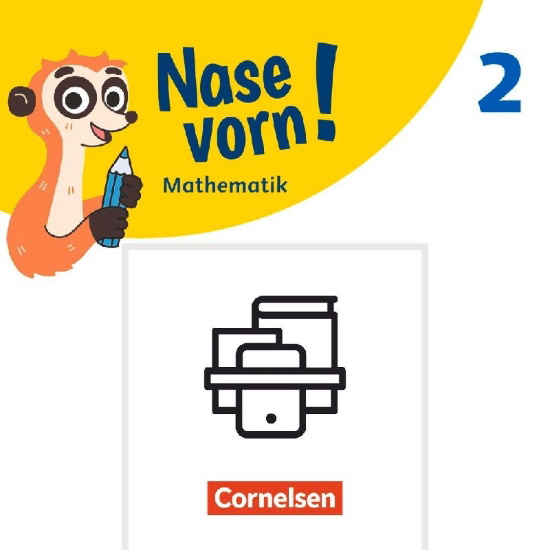 Buchcover und Innenansicht für das Buch: Nase vorn! 2. Schuljahr - Basiskompetenzen Mathe - Übungshefte - Grundrechenarten im  Zahlenraum bis 100 trainieren & Sicher in die 3. Klasse - 3 Übungshefte im Paket mit Lösungen