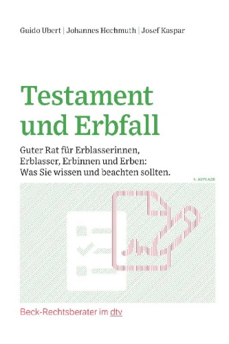 Buchcover und Innenansicht für das Buch: Testament und Erbfall