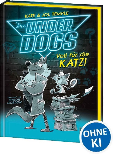 Buchcover und Innenansicht für das Buch: The Underdogs - Catch a cat burglar