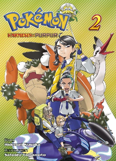 Buchcover und Innenansicht für das Buch: Pokémon Karmesin und Purpur 02
