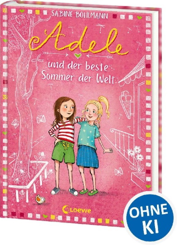 Buchcover und Innenansicht für das Buch: Adele und der beste Sommer der Welt (Band 2)