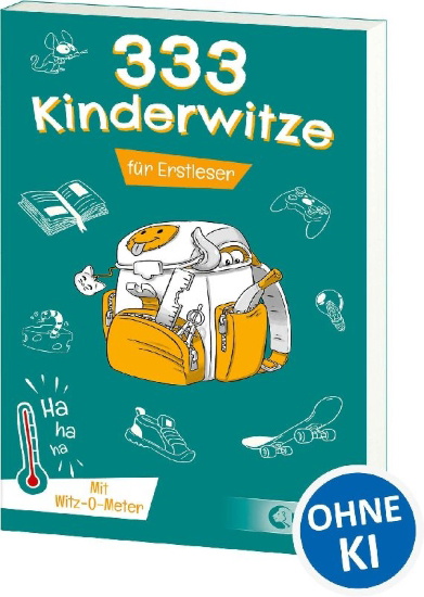 Buchcover und Innenansicht für das Buch: 333 Kinderwitze - Für Erstleser