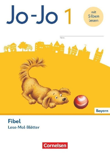 Buchcover und Innenansicht für das Buch: Jo-Jo Fibel 1. Schuljahr - Allgemeine Ausgabe 2023 - Lese-Mal-Blätter