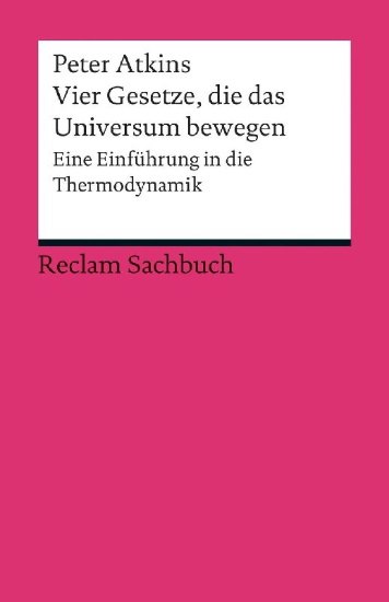 Buchcover und Innenansicht für das Buch: Vier Gesetze, die das Universum bewegen