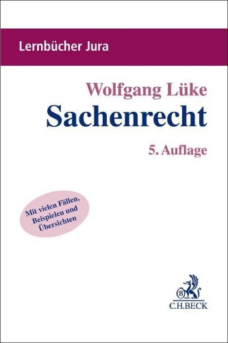 Buchcover und Innenansicht für das Buch: Sachenrecht