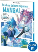 Buchcover und Innenansicht für das Buch: Zeichne deinen eigenen Manga!