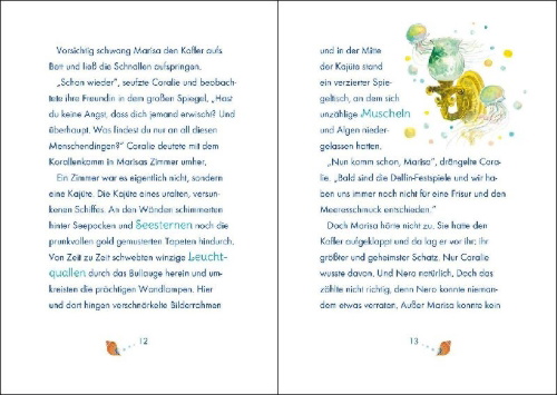 Buchcover und Innenansicht für das Buch: Marisa Meermädchen (Band 1) - Der Traum vom Reiten