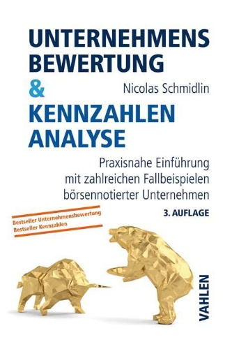 Buchcover und Innenansicht für das Buch: Unternehmensbewertung & Kennzahlenanalyse