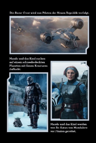 Buchcover und Innenansicht für das Buch: Star Wars: The Mandalorian Junior Novel Season 2