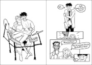 Buchcover und Innenansicht für das Buch: The Heartstopper Colouring Book