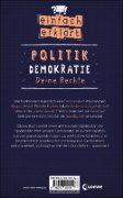 Buchcover und Innenansicht für das Buch: Einfach erklärt - Politik - Demokratie - Deine Rechte