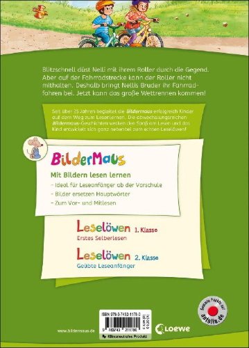 Buchcover und Innenansicht für das Buch: Bildermaus - Fahrradfahren macht Spaß