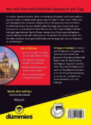 Buchcover und Innenansicht für das Buch: Spanisch lernen in 15 Minuten am Tag für Dummies