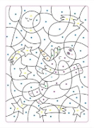 Buchcover und Innenansicht für das Buch: Mes Coloriages Magiques - Les Licornes
