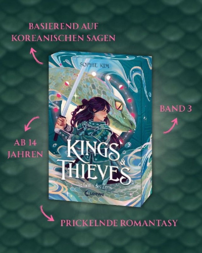 Buchcover und Innenansicht für das Buch: Kings & Thieves (Band 3) - Die Göttin des Zorns