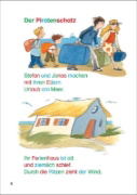Buchcover und Innenansicht für das Buch: Die schönsten Silbengeschichten für Jungs zum ersten Selberlesen