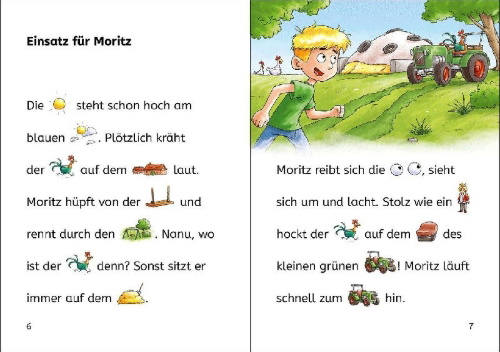 Buchcover und Innenansicht für das Buch: Bildermaus - Unser Traktor ist der beste