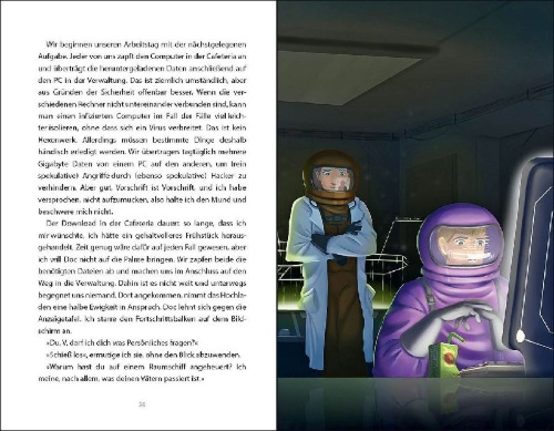 Buchcover und Innenansicht für das Buch: Among Us Un Traître Dans L'Espace