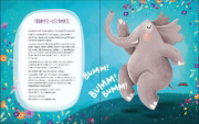 Buchcover und Innenansicht für das Buch: Der Elefant ist ganz entspannt