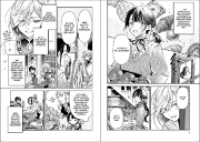 Buchcover und Innenansicht für das Buch: ISEKAI NI KYUSEISHU TOSHITE YOBAREMASHITAGA, ARASA NIWA MURI NANODE, HISSORI BOOKCAFE HAJIMEMASHITA.