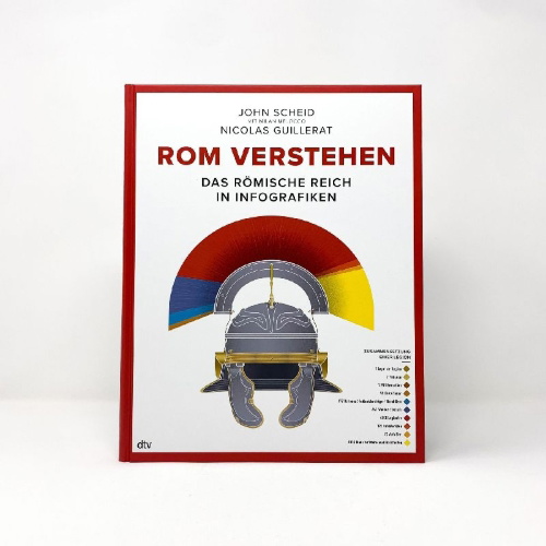 Buchcover und Innenansicht für das Buch: Infographie de la Rome antique