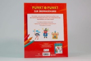 Buchcover und Innenansicht für das Buch: Punkt-zu-Punkt-Ausmalbuch (orange)